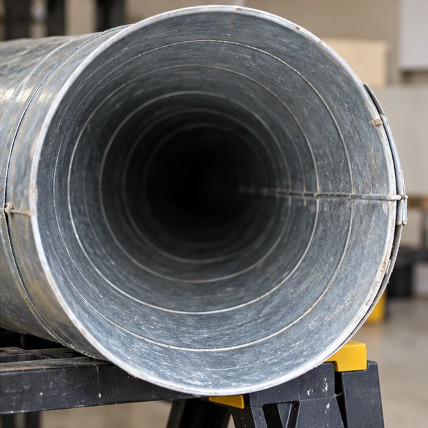 Illustrative after view of the same component for air-duct-cleaning