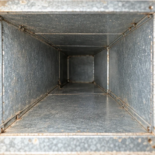 Illustrative after view of the same component for duct-inspection