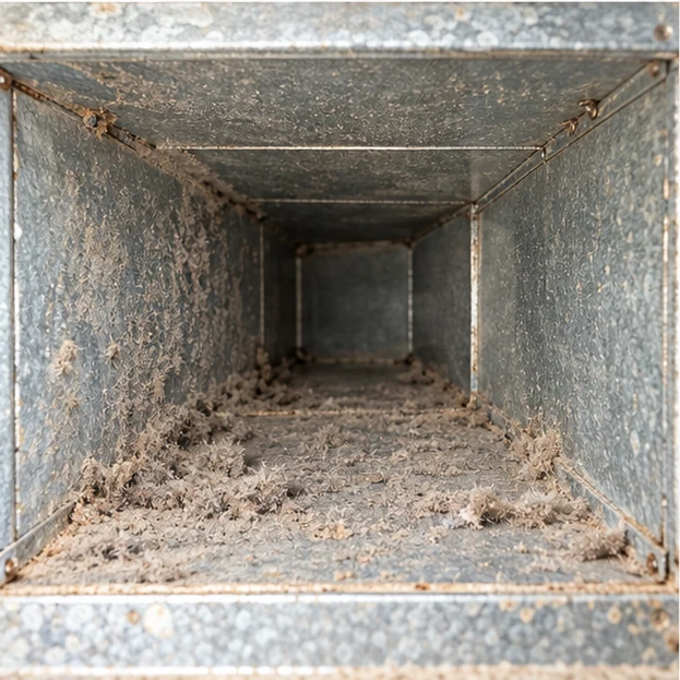 Illustrative before view for duct-inspection